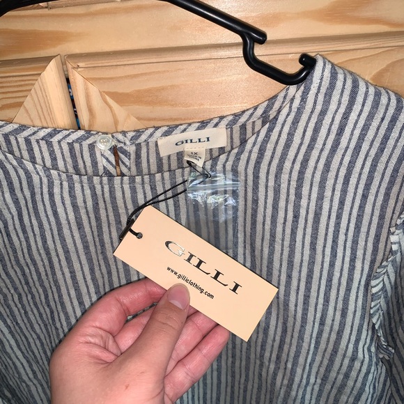 Gilli NWT striped boho-inspired shirt size 1X - Picture 3 of 3